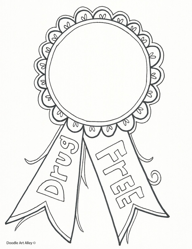 Red Ribbon Week Coloring Pages and Printables Classroom Doodles