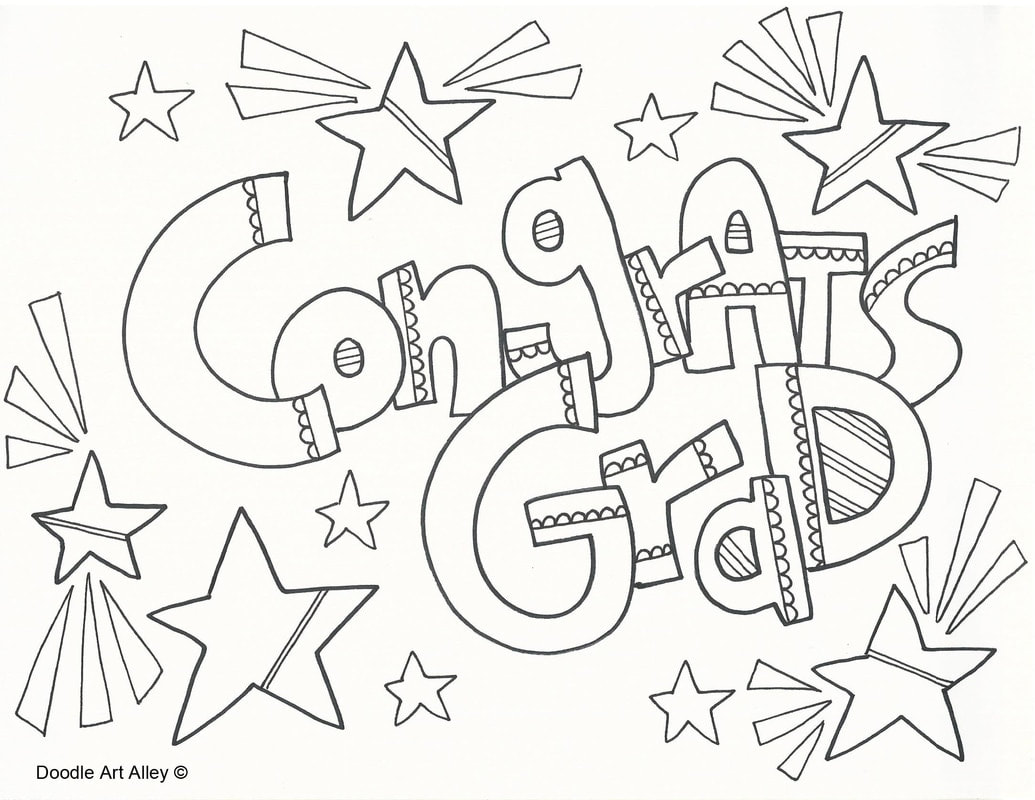 Graduation Coloring Pages and Printables Classroom Doodles