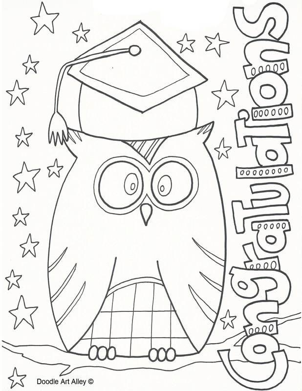 Graduation Coloring Pages and Printables Classroom Doodles