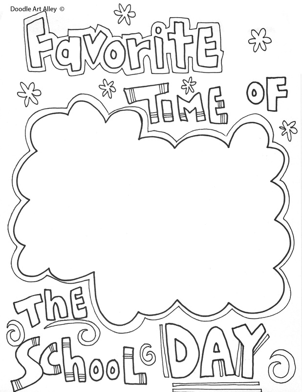 coloring pages for the last day of school