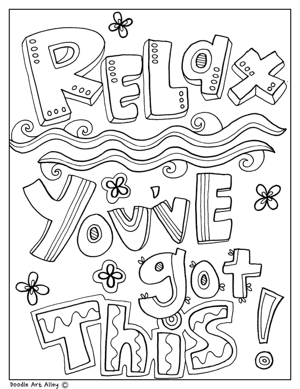 educational quotes coloring pages  classroom doodles